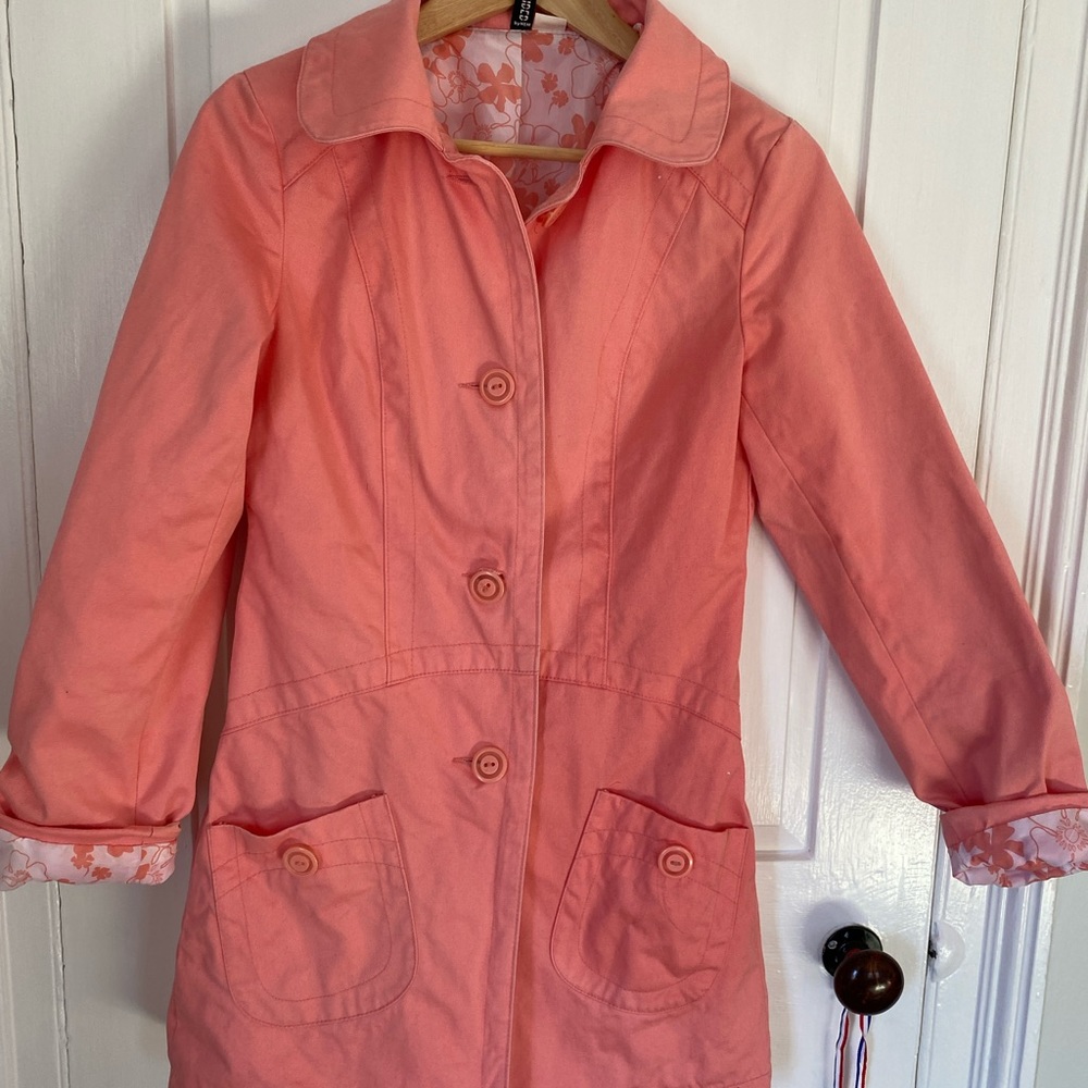 Pink Cotton Spring Coat 🌸 - Picture 8 of 9